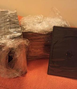 14 contenitori custodia DVD CD tripli