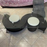 Tavolino in vetro