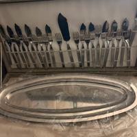 Set posate lusso pesce e vassoio