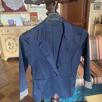 Giacca blu manica 3/4