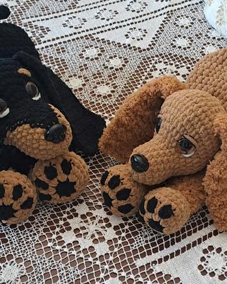 Bassotto o Cocker lavorati a uncinetto