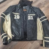 giacca Moto pelle con protezione 