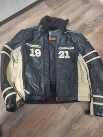 giacca Moto pelle con protezione 