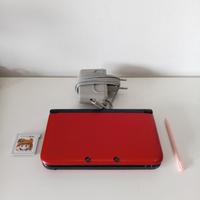 Nintendo 3ds xl rosso con pennino, caricabatterie 