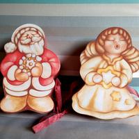 Babbo Natale e Angelo Thun di cartone