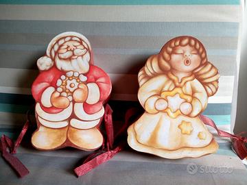 Babbo Natale e Angelo Thun di cartone