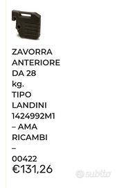 zavorre e attrezzi agricoli 