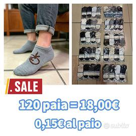 120 paia di Calze fantasmi cotone nuovi tg.40-46