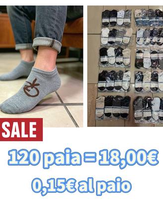 120 paia di Calze fantasmi cotone nuovi tg.40-46