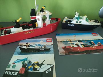 lego lotto barche polizia pompieri 4020 4010 