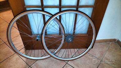 Ruote bici corsa vintage campagnolo 8v
