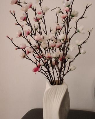 6 rami  fiori di ciliegio artificiali  in plastica