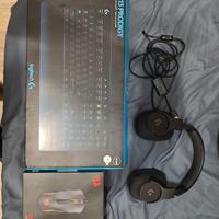 kit Cuffie, Mouse e Tastiera 