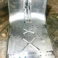 Lamierato pedana lunga Vespa anni 70 con rinforzi