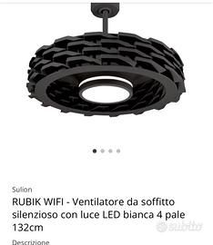 Ventilatore da soffitto wifi Mod .Rubik Sulion