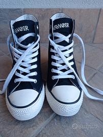 Stringate alte donna Cafè noir