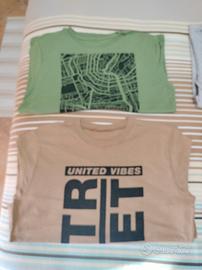 Magliette maniche lunghe taglia 12/14 anni.