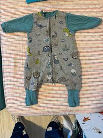 Sacco nanna con piedini 2.5 tog - fantasia dinosau