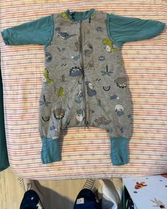 Sacco nanna con piedini 2.5 tog - fantasia dinosau