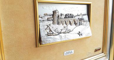 🖼️Quadro con   Veduta  Ponte Molle  (Milvio) Roma