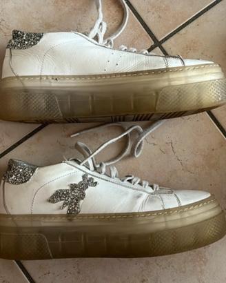 Sneakers platform con glitter Patrizia Pepe