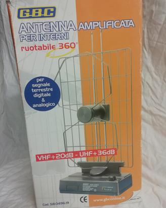 Antenna TV amplificata ruotabile 360°