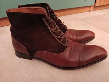 Stivaletti Finsbury a punta vintage in pelle