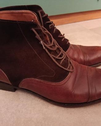 Stivaletti Finsbury a punta vintage in pelle