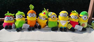 Pupazzi Minions Peluche Intera Collezione 8 Pezzi