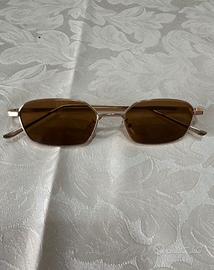 Occhiali da sole con asta oro