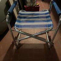Sedie di alluminio pieghevoli da campeggio
