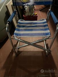 Sedie di alluminio pieghevoli da campeggio