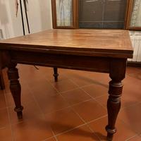 Tavolo tedesco in legno quadrato 110 allungabile