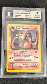 dark Charizard holo team Rocket Unlimited bgs 7