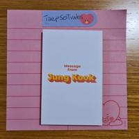 Jungkook Message Card di Butter