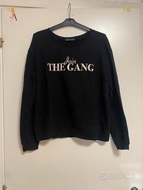 Felpa nera senza cappuccio da donna