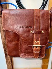 Borsello uomo STILORD in vera pelle NUOVO