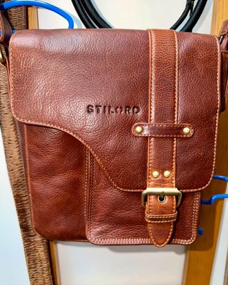 Borsello uomo STILORD in vera pelle NUOVO