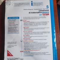 libro "lineamenti di matematica 5"