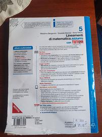 libro "lineamenti di matematica 5"