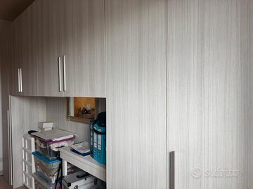 Armadio a ponte + Divano letto