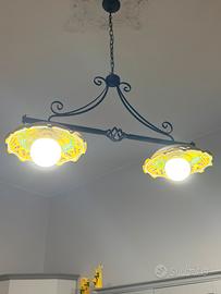 Lampadario doppio