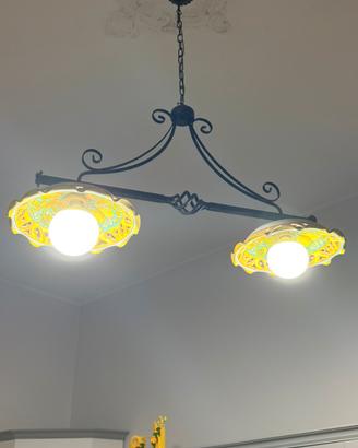 Lampadario doppio