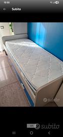 letto singolo con secondo letto a cassetto
