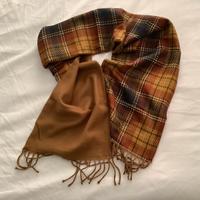 Sciarpa marrone double face
