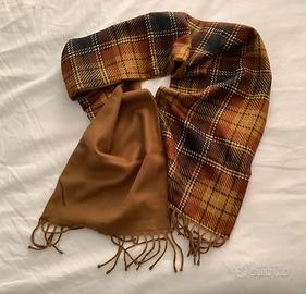 Sciarpa marrone double face