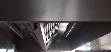 Cappa centrale d'aspirazione con motore