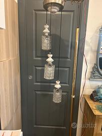 Lampadario vintage Murano 3 punti luce