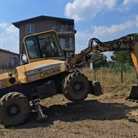 Escavatore Gommato 115ql Gallmac+benna miscelatric