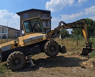 Escavatore Gommato 115ql Gallmac+benna miscelatric